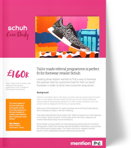 Referral strategy case study for Schuh