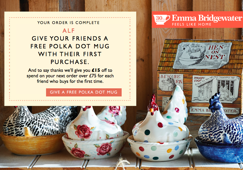 How Emma Bridgewater built on customer loyalty to generate referrals