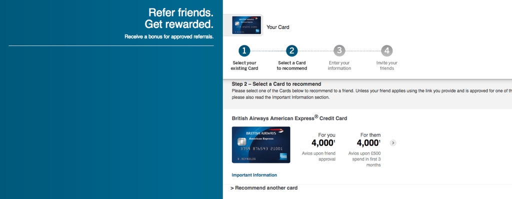 BA Credit Card Referral Program