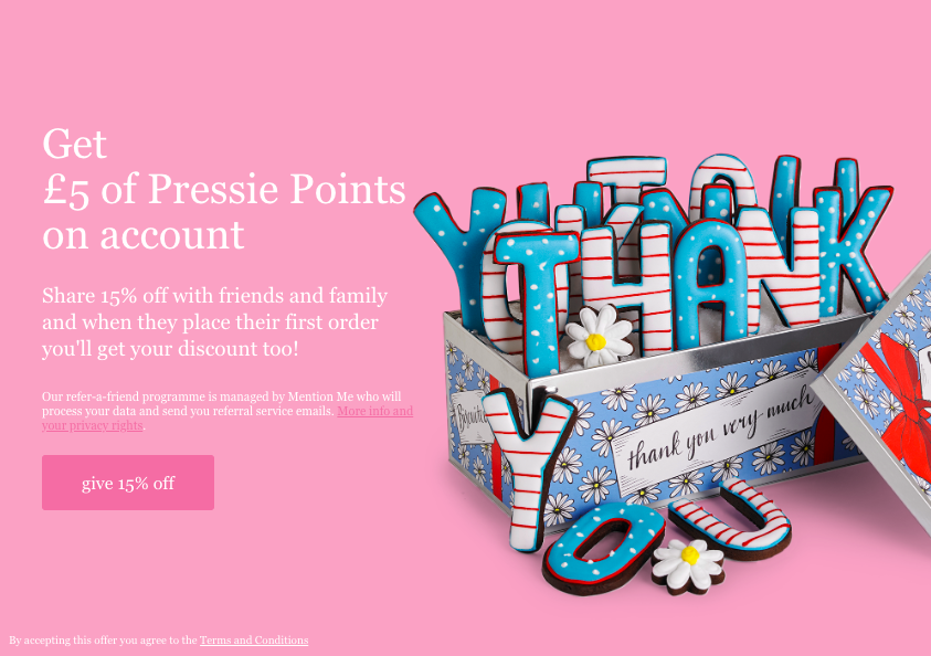 Biscuiteers referral programme