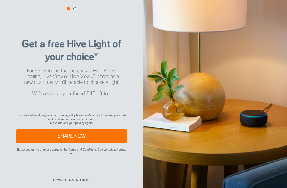 Hive referral programme