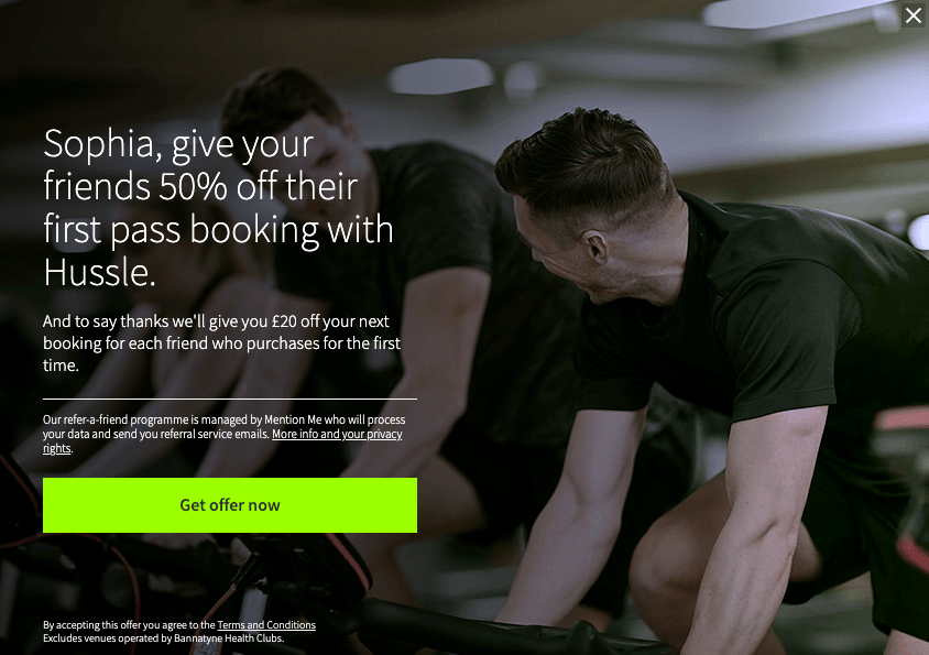 Hussle referral programme