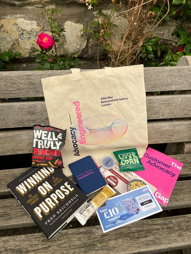 The contents of our exclusive Advocacy Engineered goodie bags