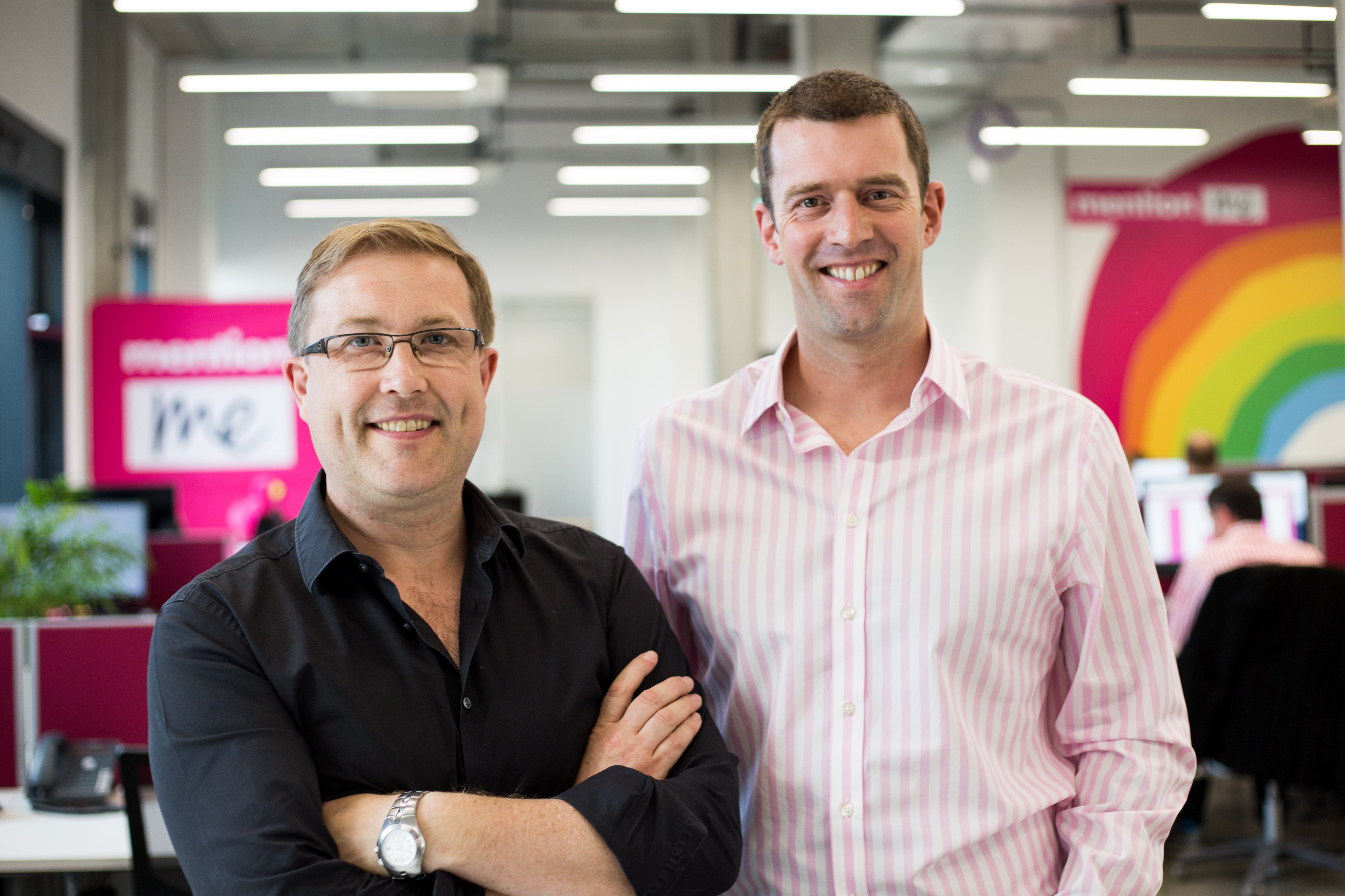 Mention Me co-founders Tim Boughton and Andy Cockburn