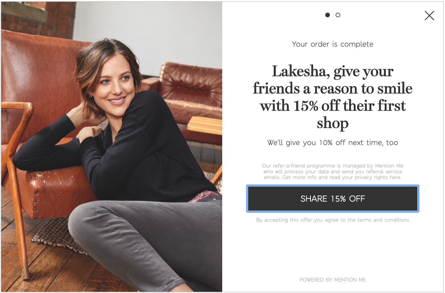 Marks & Spencer refer-a-friend campaign