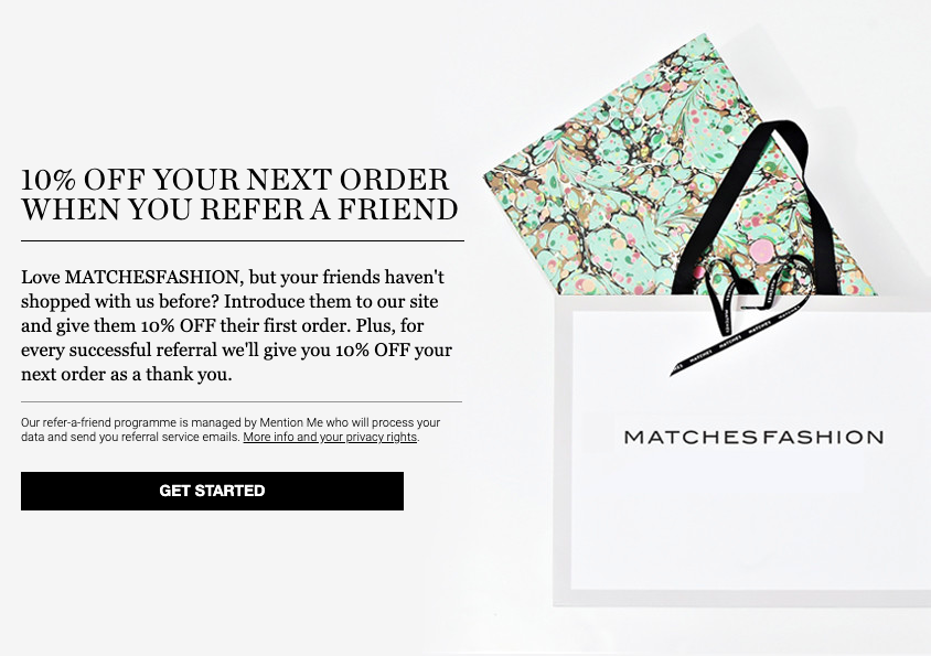 MatchesFashion referral programme