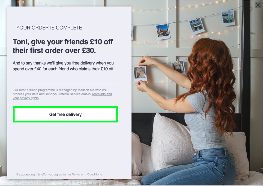 Photobox referral programme