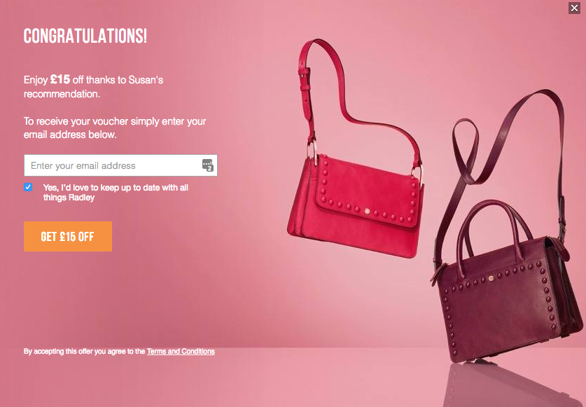 Radley Handbags Referral Scheme