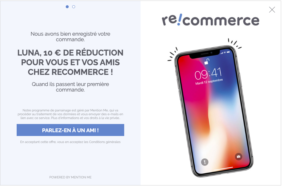 Recommerce referral programme