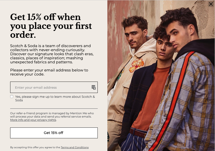 Scotch & Soda referral programme