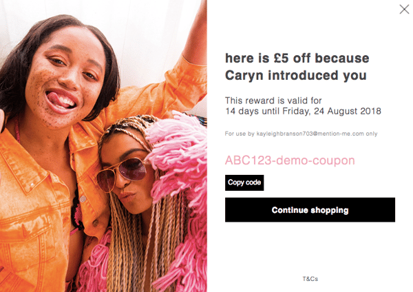 Missguided referral offer