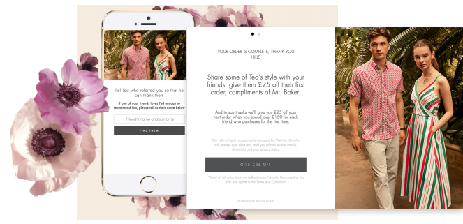 Ted Baker referral marketing programme