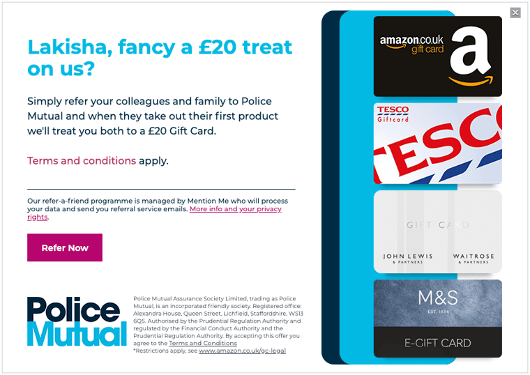 Police Mutual referral