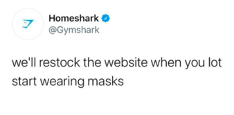 Gymshark socially responsible message