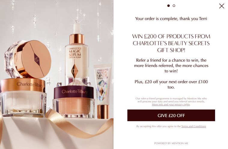 Charlotte Tilbury Referral Competition