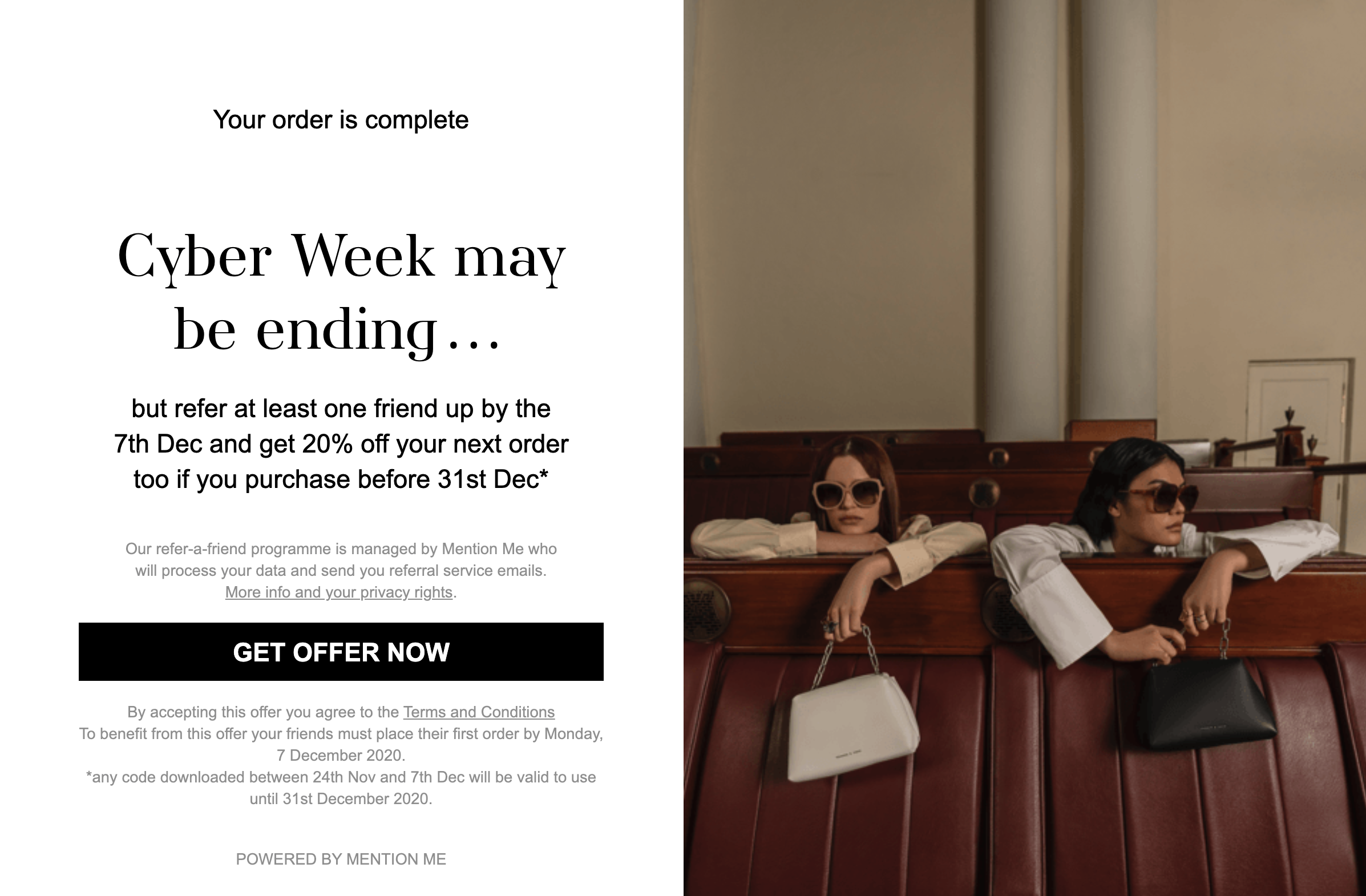 Charles & Keith Cyber Week Message