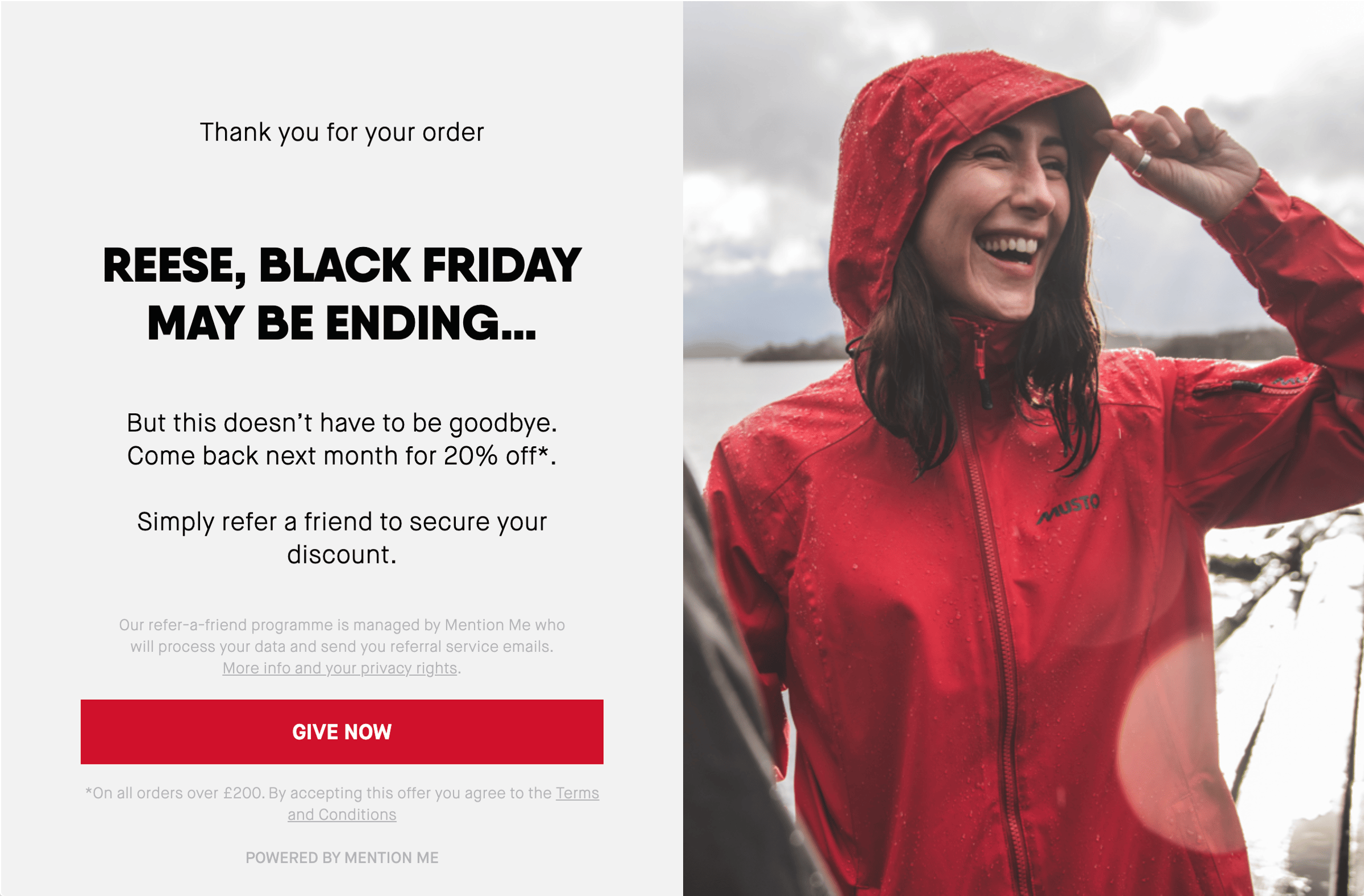 Musto Black Friday Referral Discount