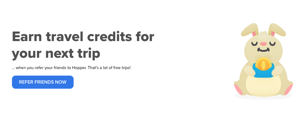 Hopper travel referral program