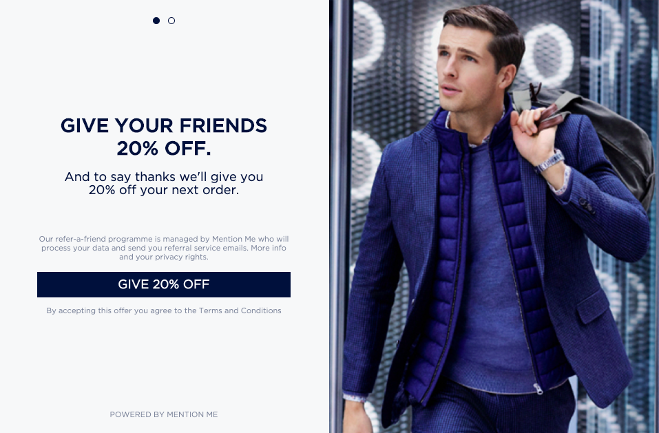 TM Lewin referral programme