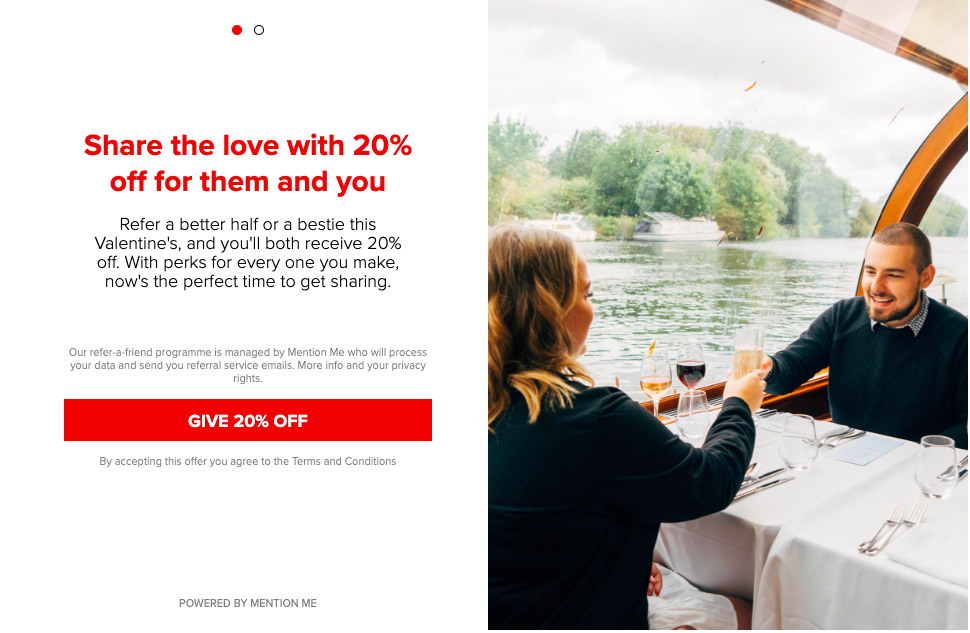 Virgin Experience Days Valentines campaign