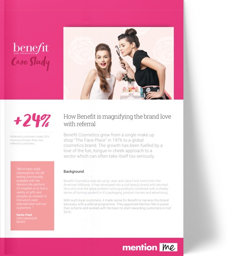 Benefit magnify their customer love with referrals