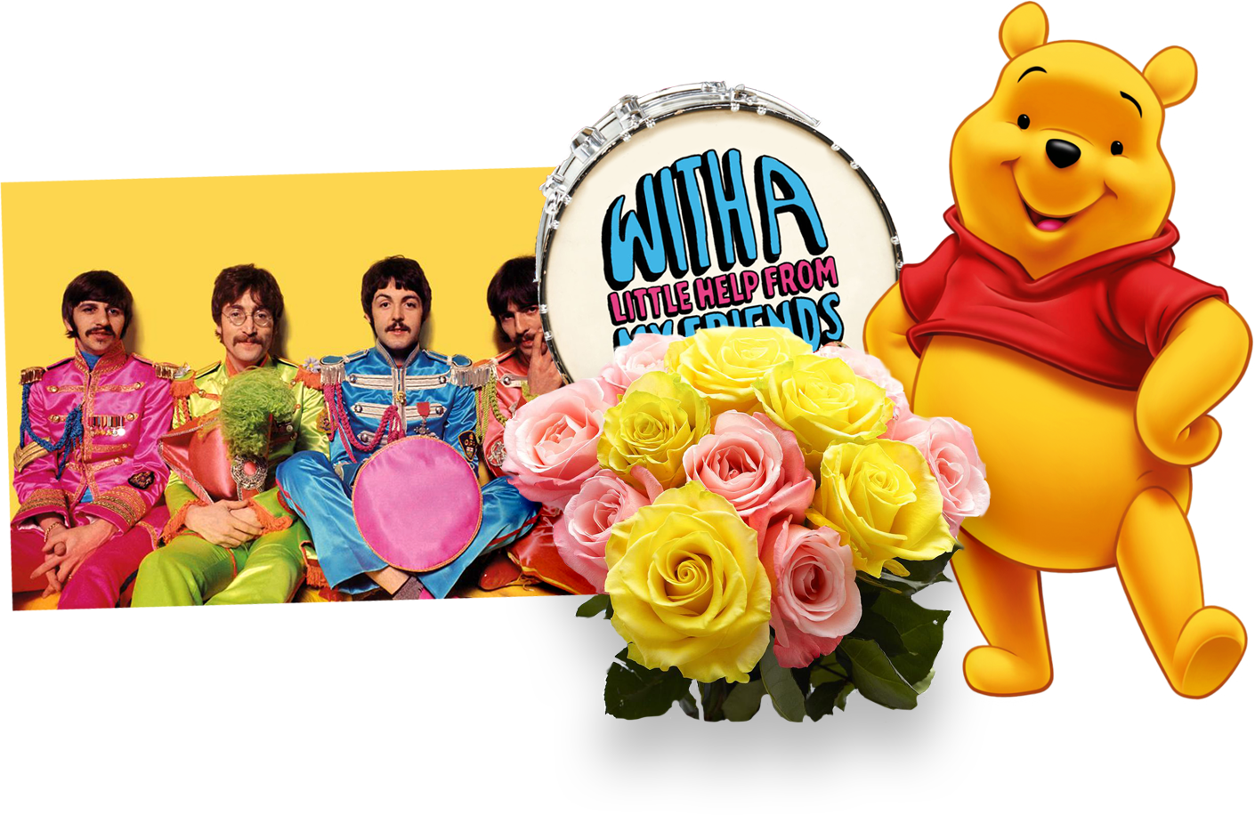 Beatles and Winnie the Pooh