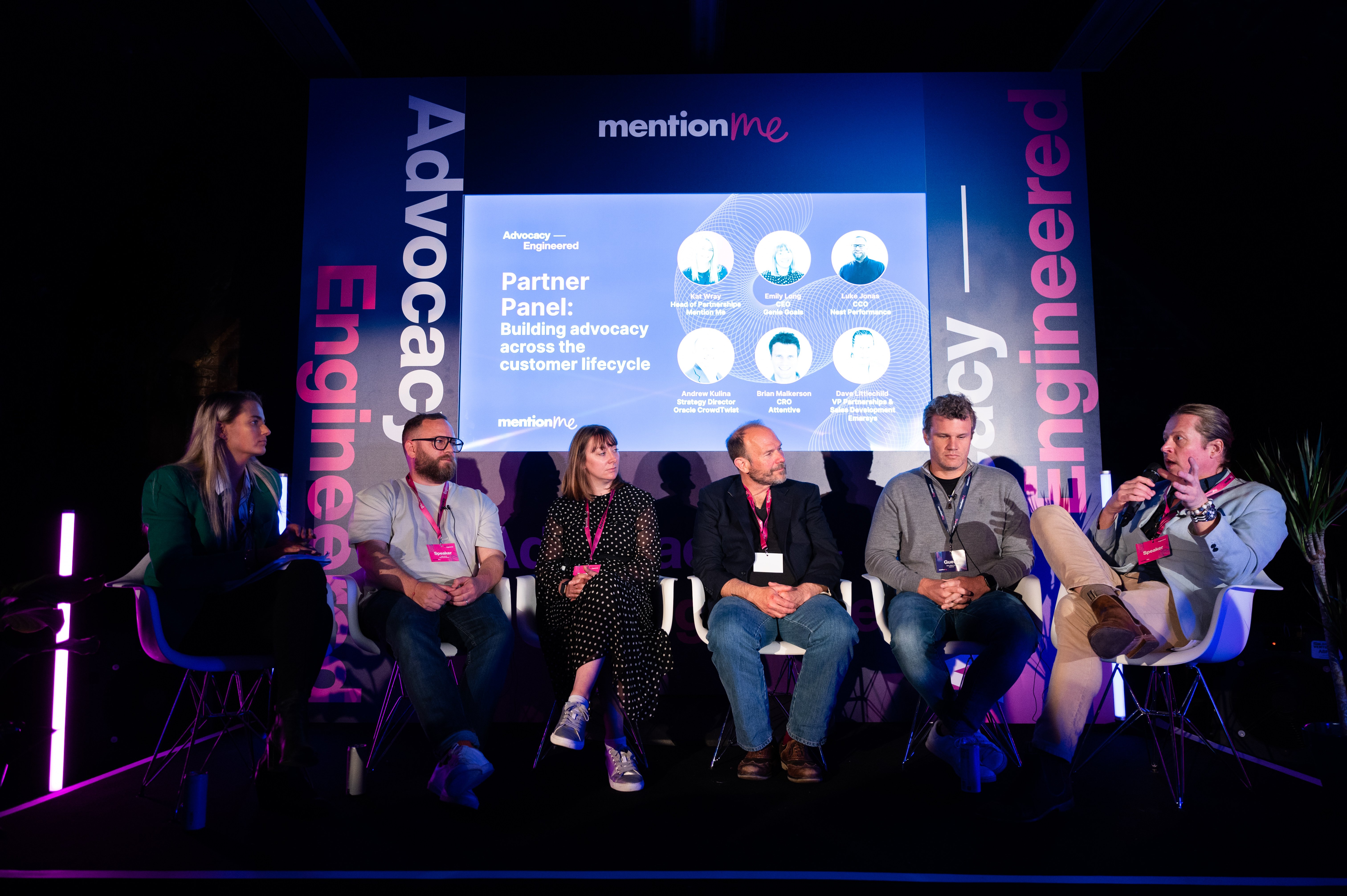 Kat Wray, Head of Partnerships at Mention Me, leading our Partner Panel