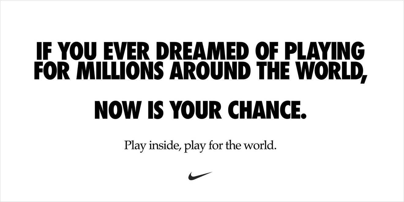 Nike Coronavirus campaign