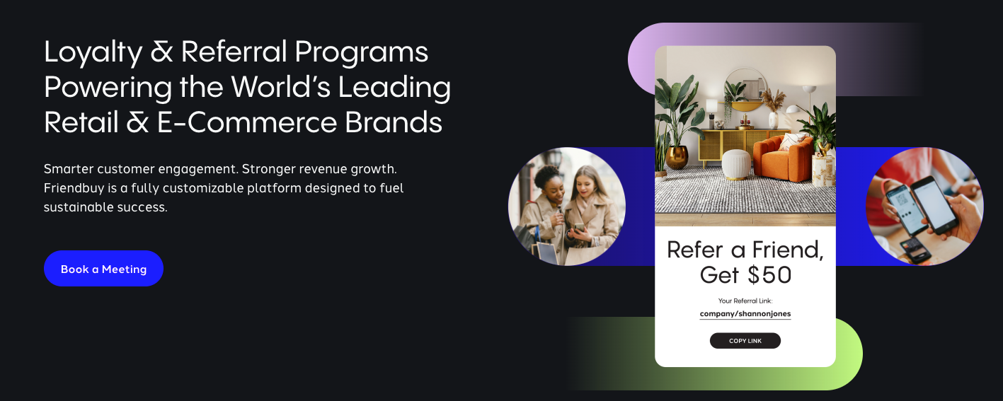 Friendbuy loyalty and referral platform — a ReferralCandy competitor for ecommerce brands