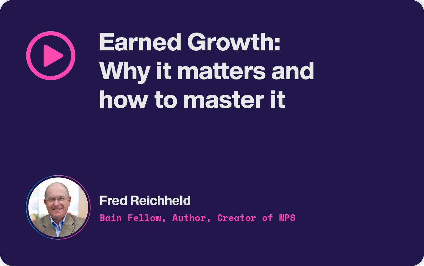 Video - Earned Growth: Why it matters and how to master it